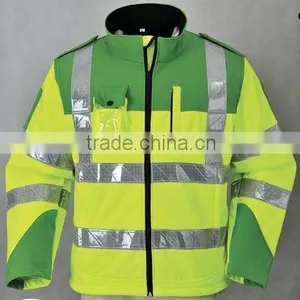 LATEST DESIGN HI VIS SOFTSHELL JACKET/SAFETY JACKET thumbnail-1