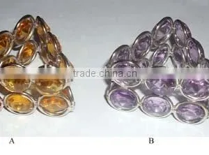 High Quality Crystal Napkin Ring, Beaded Napkin Ring, Crystal Napkin Ring thumbnail-1