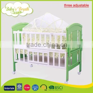WBC-12B Three Adjustable Design Multi-function Baby Floor Bed, Baby Bed Dimensions thumbnail-1
