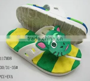 2014 New Designed and Fashion PCU+EVA Kids Slippers With Cartoon thumbnail-1