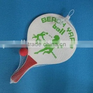 Fashion Wooden Beach Ball Racket, Wooden Beach Tennis Racket thumbnail-1