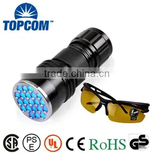 21 LED Light Source And Emergency,Tool Light Usage New Aluminum Violet Light Blacklight Torch Lamp 21 LED UV Flashlight thumbnail-1
