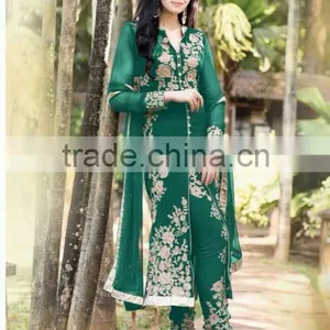FASHIONABLE GEORGETTE DESIGNER SUIT thumbnail-1