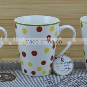 11OZ Maple Leaf Design Full Decal Print Coffee Cups, Shiny Surface New Bone China Mug, KL8009-317 thumbnail-4