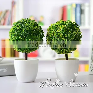 High Simulation Table Centerpieces Artificial Potted Mini Bonsai Tree thumbnail-2