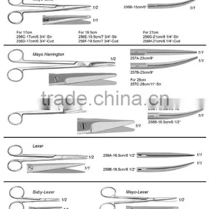 17.0 cm Mayo-Noble Straight Surgical Scissor,names of Surgical Instruments,surgical Instruments Manufacturers Sialkot,surgical, thumbnail-5