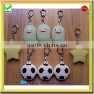 Football Shape Silicone Led Keyrings Wholesale thumbnail-1