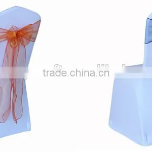 Colorful Organza Spandex Chair Sashes for Wedding Party Hotel Wholesale Supplier's Choice thumbnail-2