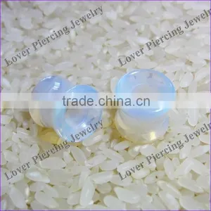 Wholesale Hollow Design Body Piercing Jewelry Opal Ear Tunnel Plugs [OB-801] thumbnail-1