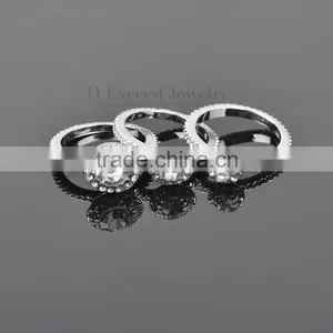 2015 Fashion Luxury 925 Silver Diamond Ring for Women thumbnail-2