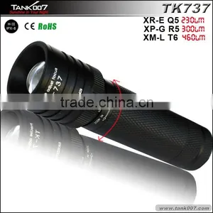Cree XM-L T6 Zoom Flashlight Clamp TANK007 TK737 thumbnail-1