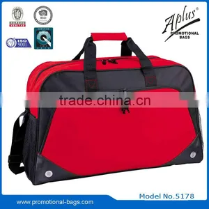 Polyester Sling Duffel Bag With Bottle Pocket Zipper Pocket thumbnail-6