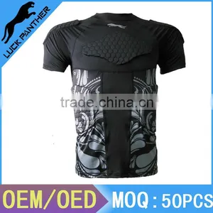 American Football Rugby Shoulder Pads Short Sleeve thumbnail-1