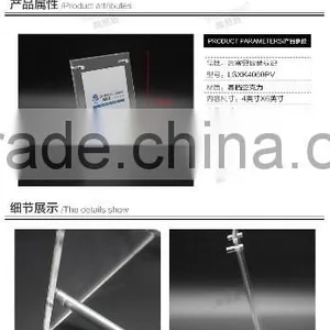 Acrylic Sign Holder Display Stands, Acrylic Table Menu Display Holder, Slanted Lucite Frames thumbnail-6