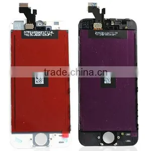 Quality A+ Lcd Black White LCD Display Touch Screen Digitizer Full Assembly For IPhone 5 5S 5C Replacement Repair Parts thumbnail-5