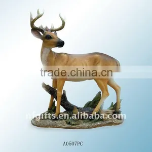 Polystone Deer, Polyrstone Wild Animal, Polystone Garden thumbnail-1