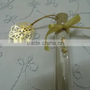 Test Tube Style Wedding Invites With Printed Insert for Wedding Invites Embellished With Ribbons thumbnail-1