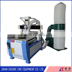 Small CNC 6090 Engraving 4 Axis With Mach3 Control 2.2Kw Spindle Stainless Steel Water Slot Dust Collector ZK-6090 CE Approval thumbnail-2