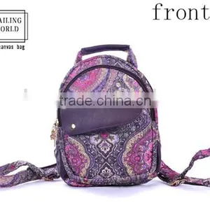 Brand New Design Chinese Folk Style Canvas Backpack & Chest Bag thumbnail-1