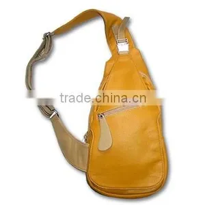 Leather Shoulder Bag With One Back Pocket, Measuring 23 x 5.5 x 38cm thumbnail-1