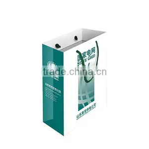 Kraft With Handle Transparent Paper Bag thumbnail-1