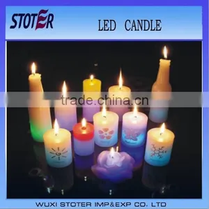Flameless LED Candle Light With Pattern thumbnail-1