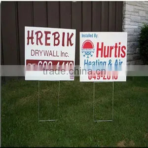 UV Resistance Cartonplast Sign/coreflute Sign/coroplast Sign With Metal Stake thumbnail-1