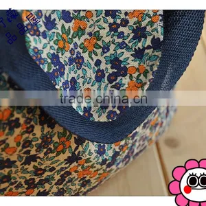 Floral Printing Canvas Women Tote Bag Portable Shopping Bag thumbnail-4
