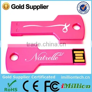 Wholesale Free Custom Logo Keychain Mini Metal USB Pen Drive 1GB 2GB 4GB thumbnail-2