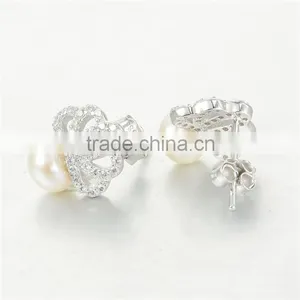 Freshwater Pearl Jewelry,Latest Design of Pearl Earrings for Women FE279 thumbnail-3