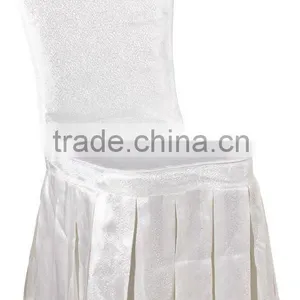 Cheap Wholesale Banquet Chair Cover Wedding Lace Chair Hood In White Color thumbnail-6