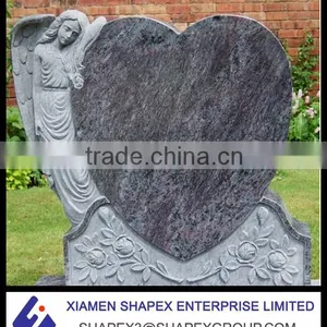 India Bahama Blue Granite Headstone thumbnail-1