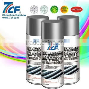 2015 High Quality Rainbow Fine Chemical Brand 7CF 400ml Acrylic Fast Dry Chrome Aerosol Spray Paint thumbnail-2