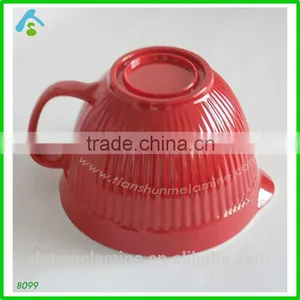 Manufacture Melamine Mixing Bowl With Handle in China thumbnail-2