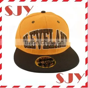 Custom Flat Brim 3D Embroidery Snapback Cap/Hat thumbnail-1