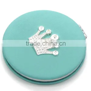 Homestar Customized Crown PU Compact Mirror With Magnet Closure With Compact Miror thumbnail-2