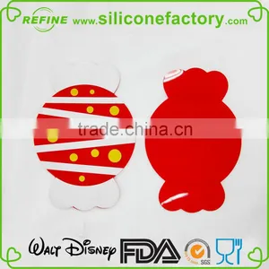 Hot Sale Candy Shaped Silicone Heat Insulation Coffee Cup Mat/coaster thumbnail-1