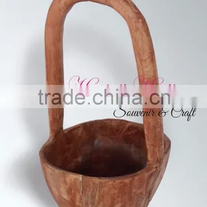 Teak Wood Unique Hanging Bowls Home Decoration thumbnail-1
