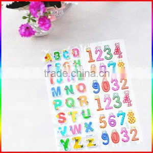 Number and Letter Puffy Sticker, Lovely Foam Sticker for Boys and Girls thumbnail-1