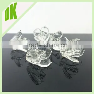 Diameter-20mm (other Sizes Also Can be Offered ) ~~ Colores :pink&yellow&green ... Wholesale Decorative Colored Glass Flowers thumbnail-3