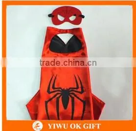 Hot Sale Halloween Kids Super Hero Capes Blue Color Superhero Cap With Masks thumbnail-4