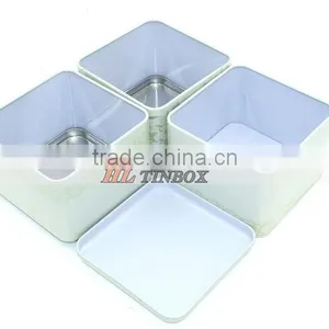 High Quality Spuare Gift Tin Box With Three Layers thumbnail-4