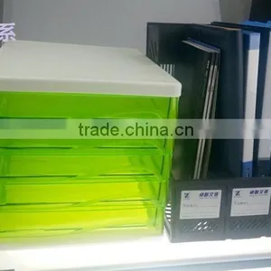 Light Green Plastic Box for Put Office File Plastic Production thumbnail-3