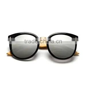 Free Sample High Quality Round PC Frame Bamboo Wooden Sunglasses China Manufacture thumbnail-2