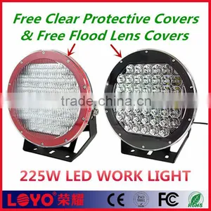 High Power Led Worklights Red/black Housing 225w Led Work Light 10'' Led Driving Lamp for Offroad thumbnail-1