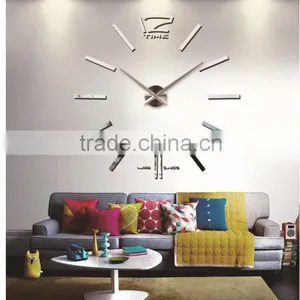 Different Types of Wall Clocks DIY 3D Wall Clock Home Decor Bell Cool Mirror Stickers Art Watch thumbnail-2