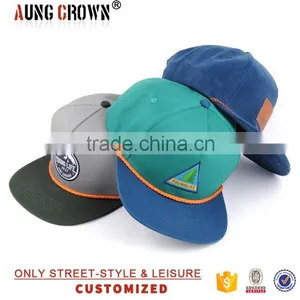 Cheap Flat Brim Custom 5 Panel Cap thumbnail-3