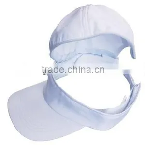 Cotton Baseball Sun Visor Cap Hat With Zipper Removal Top thumbnail-1