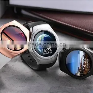 2016 New Product Smart Watch Android/IOS Digital-watch Bluetooth Reloj Inteligente SIM Round Heart Rate Monitor Watch Clock thumbnail-1