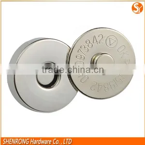 Bag Magnetic Button Strong Magnetic Snap Button Brass Material Magnet Button thumbnail-1